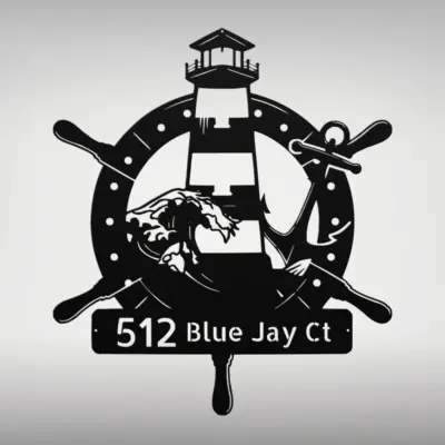 Personalized Lighthouse Metal Sign